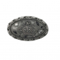 Preview: Design Belt Buckle Crown with rhinestones - Made in Italy - frontview
